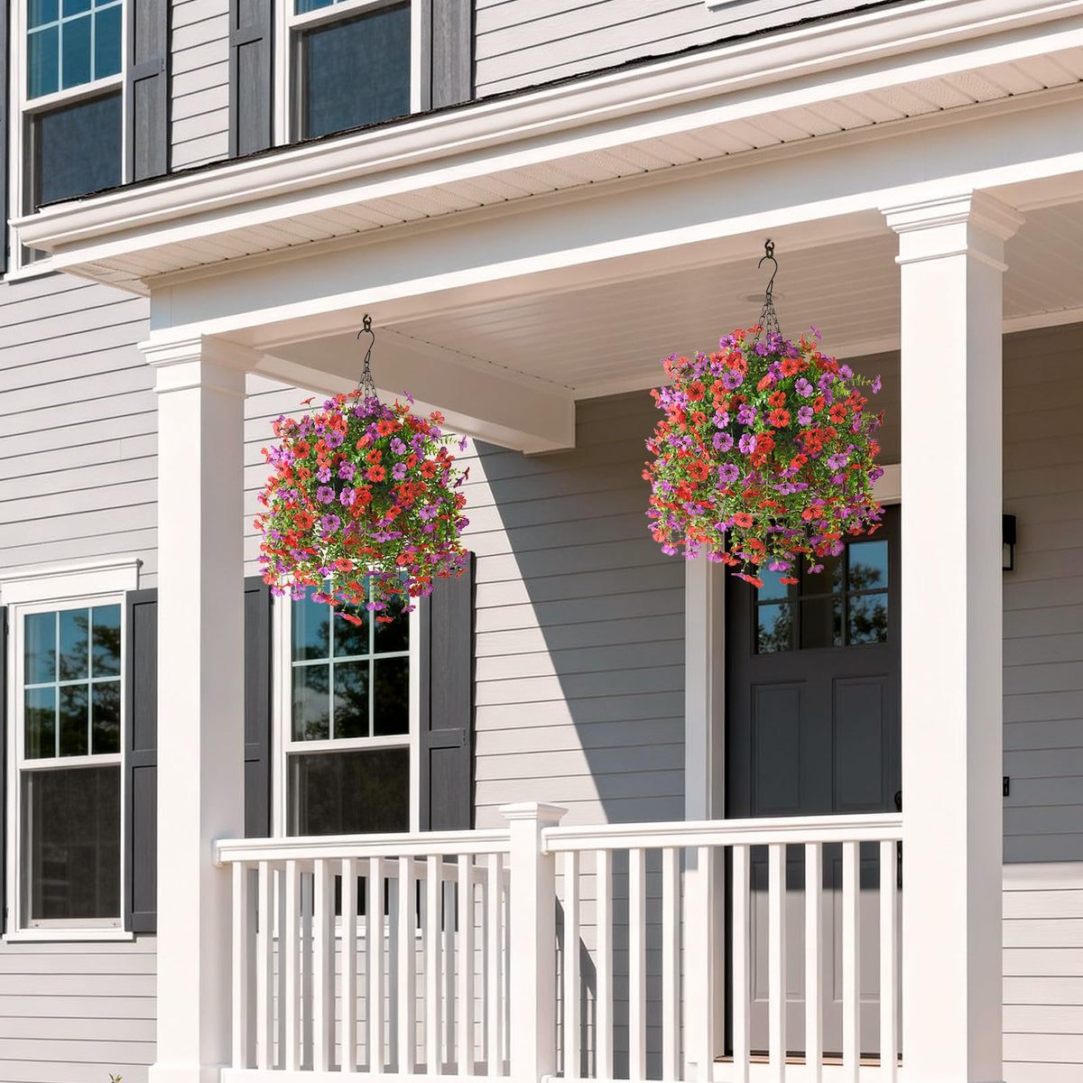 ZFProcess silk flowers ready to decorate yards and patios with ease
