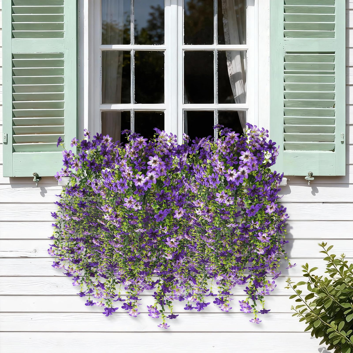 ZFProcess artificial hanging flowers front door decor setup for welcoming entry