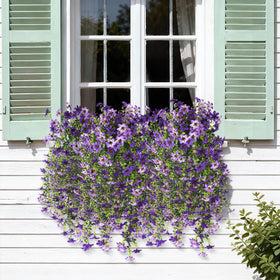 ZFProcess artificial hanging flowers front door decor setup for welcoming entry