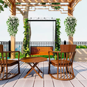 ZFProcess artificial hanging vines garden wall display adds color to year-round spaces