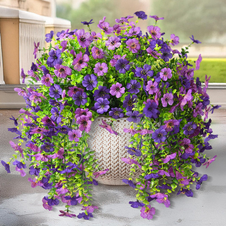 ZFProcess dark orchid daisy outdoor hanging branch adds porch charm and color