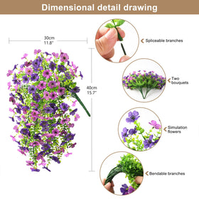 ZFProcess silk daisy for outdoor walls offers realistic texture and easy maintenance