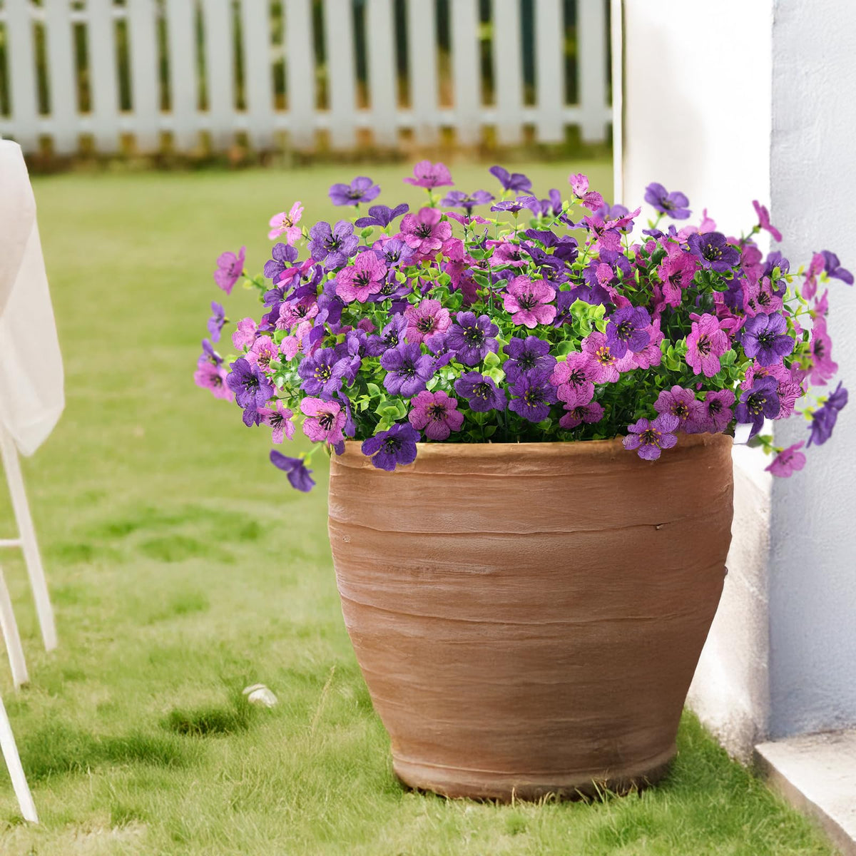 ZFProcess front-porch garden decor brings year-round color to outdoor areas