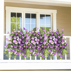 ZFProcess all-weather hanging flowers for porches patios balconies