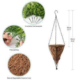 ZFProcess outdoor faux greenery UV resistant and waterproof for patios