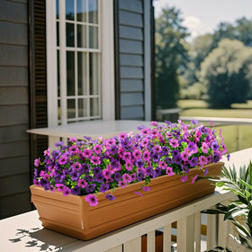 ZFProcess outdoor flower arrangements add effortless beauty to patios and walkways