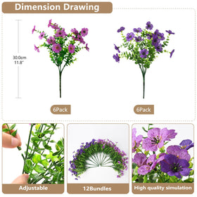 ZFProcess UV-resistant artificial flowers stay bright in any weather