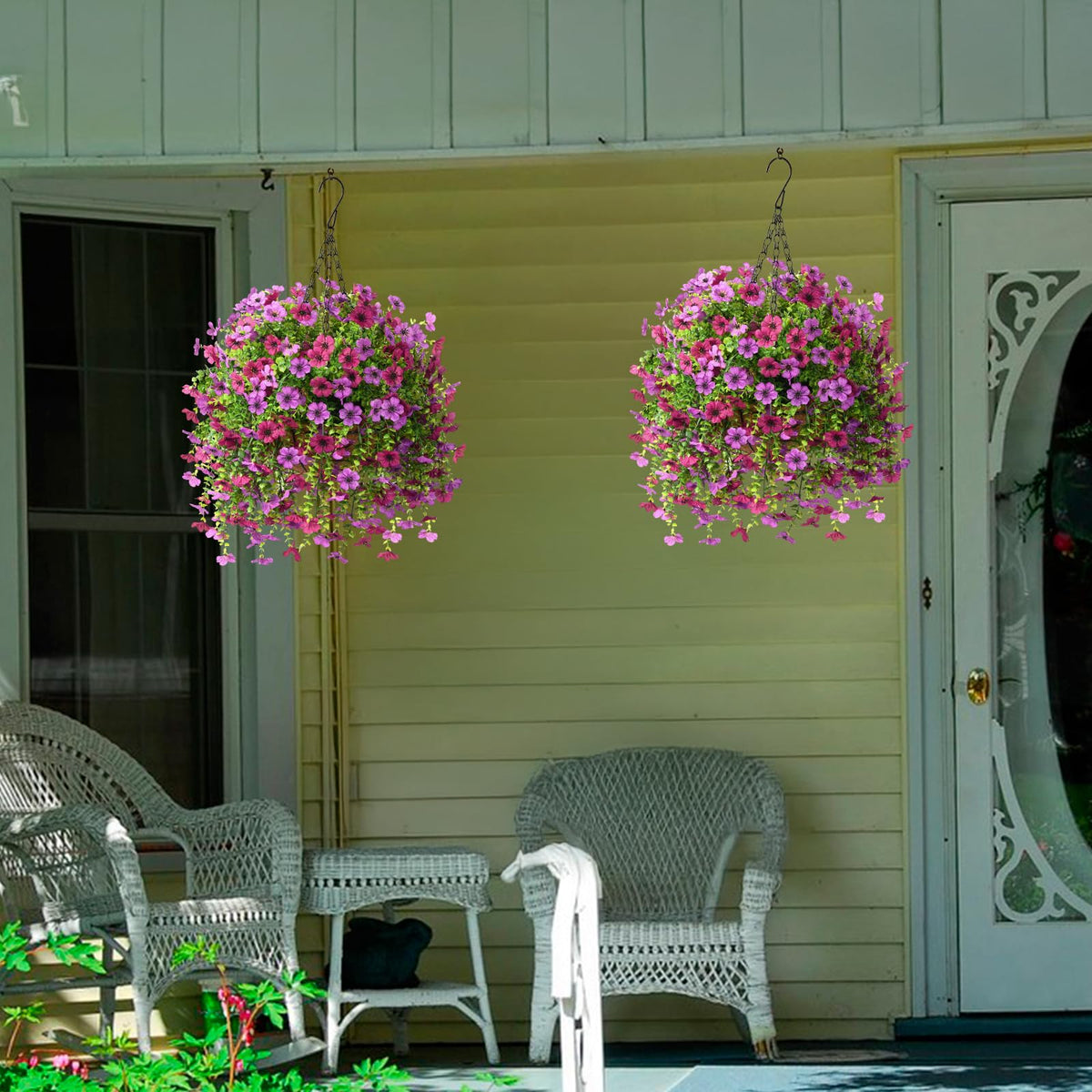 ZFProcess 2-pack daisies perfect for patio or porch swing stands.