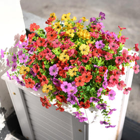 ZFProcess realistic daisy-like artificial flowers for planters.