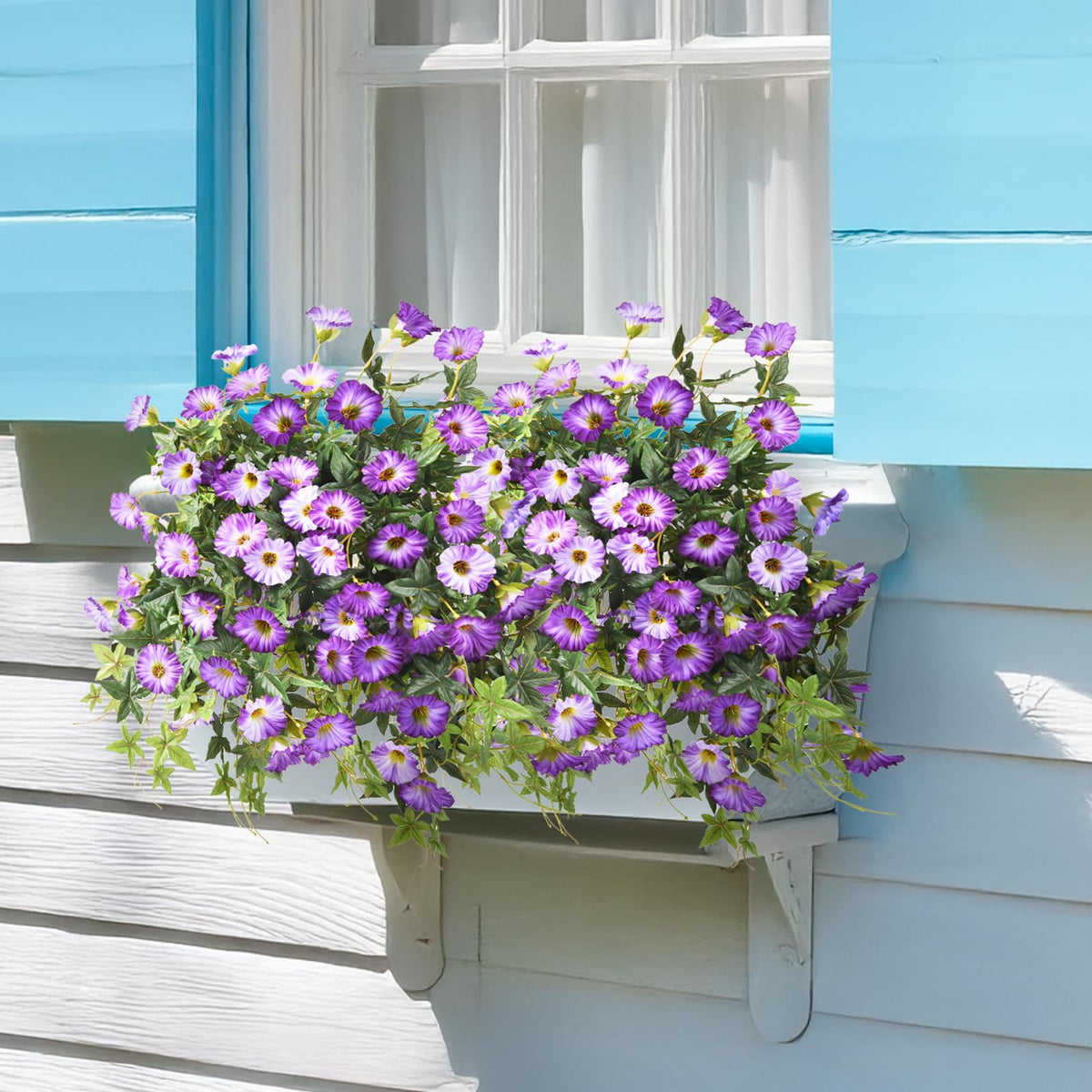 ZFProcess UV resistant outdoor flowers withstand sun and rain