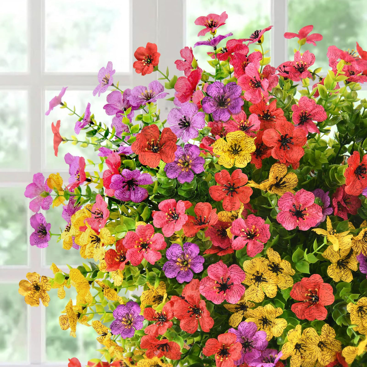 ZFProcess vibrant outdoor flowers enhancing patio decor and curb appeal.