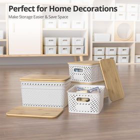 ZFTMRR BPA-free storage bins for safe long-term home organization