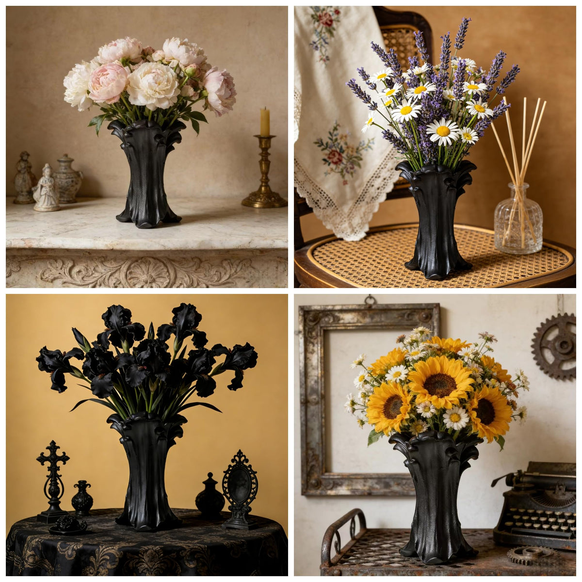 ZgdLScyF gift-ready gothic vase for housewarmings and birthdays.