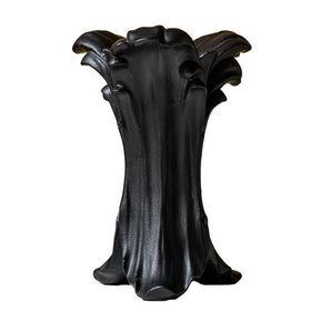 ZgdLScyF vintage gothic ceramic vase with matte black finish for dramatic centerpieces.