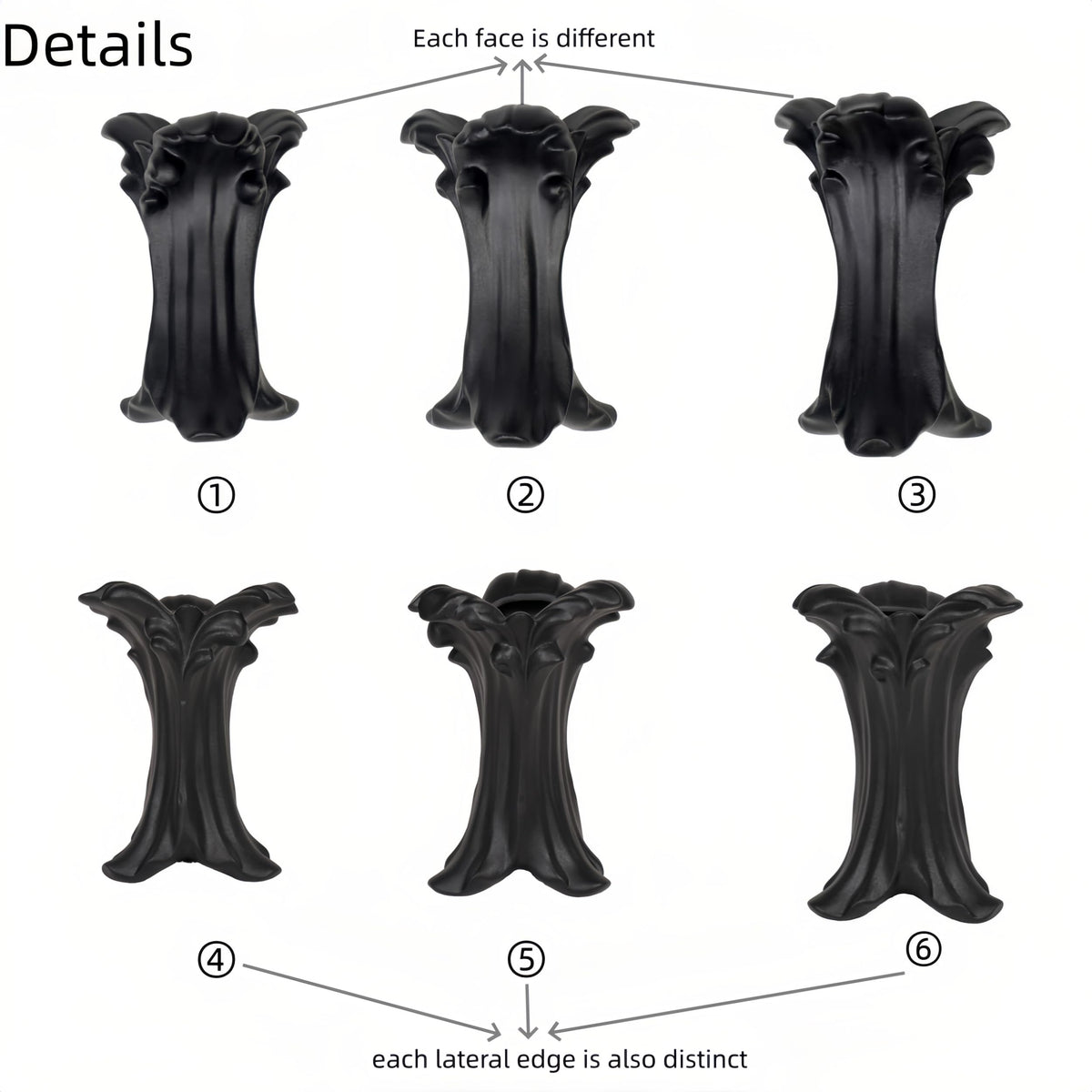 ZgdLScyF gothic ceramic vase showcased as a stylish bedroom accent.
