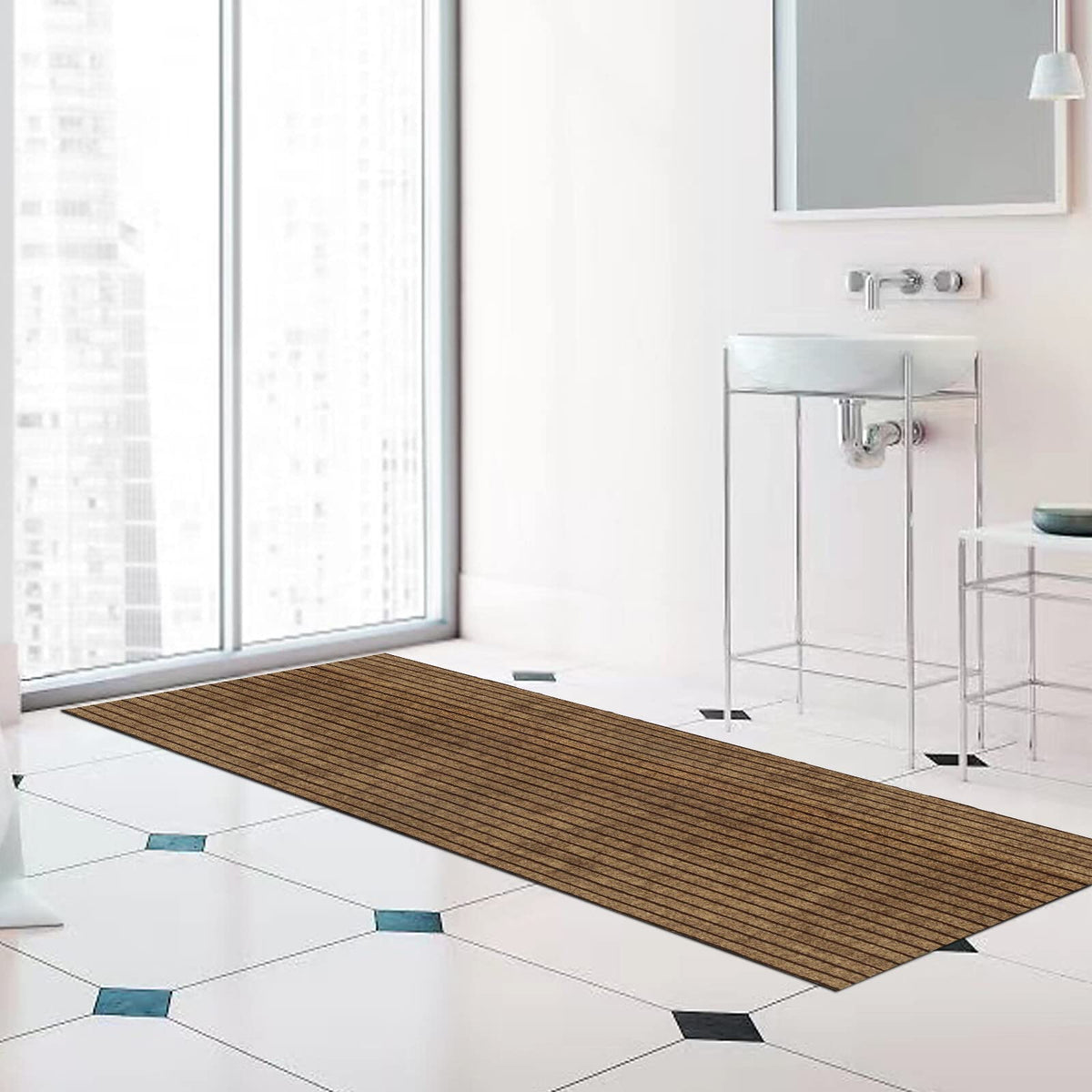 Custom sizes option from ZGR HOME&GARDEN rug finished in the USA.