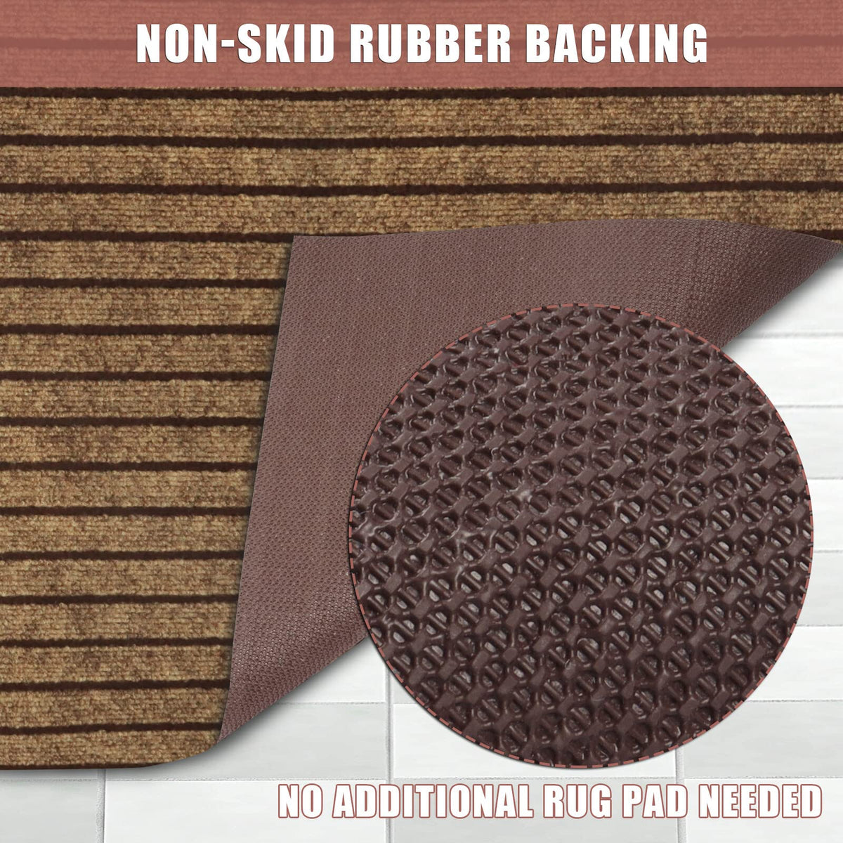 Entryway scene featuring ZGR runner rug for busy foyer and high-traffic zone.