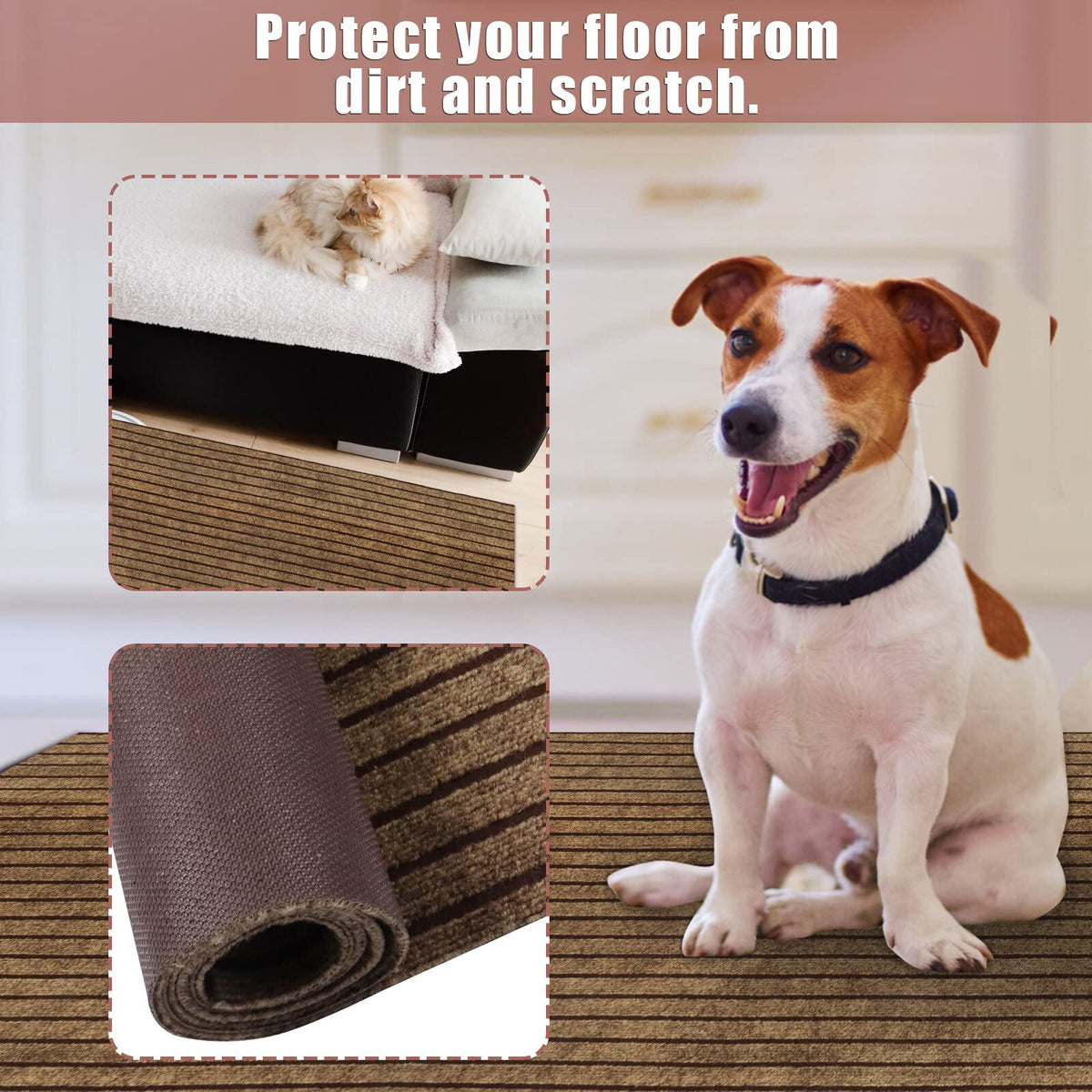 RV interior featuring ZGR runner rug for portable floor protection.
