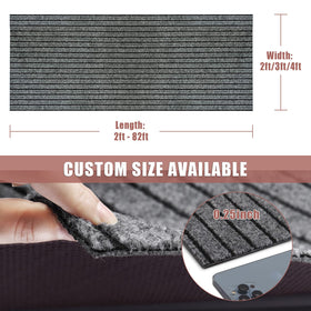 ZGR Runner Rug with non-slip backing stays in place across indoor-outdoor surfaces.