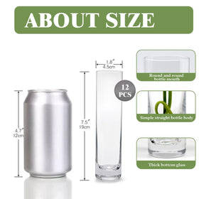 ZHAOHAI handmade glass vase with weighted base ensures stable tabletop display.