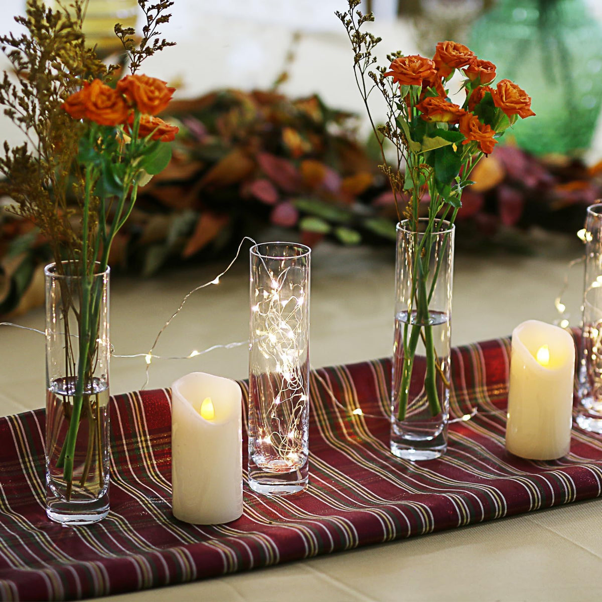 ZHAOHAI slim vase ideal for weddings and events to create refined tablescapes.