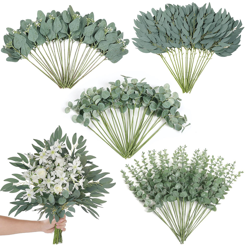Zheart silver dollar eucalyptus stems for elegant bouquets and long-lasting wedding decor