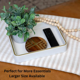 ZHEM gift-ready leather tray makes a thoughtful housewarming or holiday gift