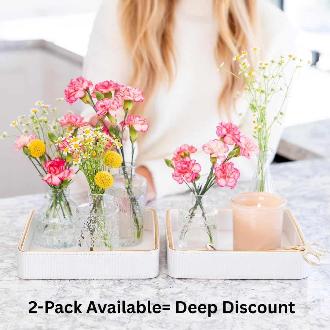 ZHEM gold trim desk organizer introduces refined style to your space
