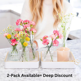 ZHEM gold trim desk organizer introduces refined style to your space