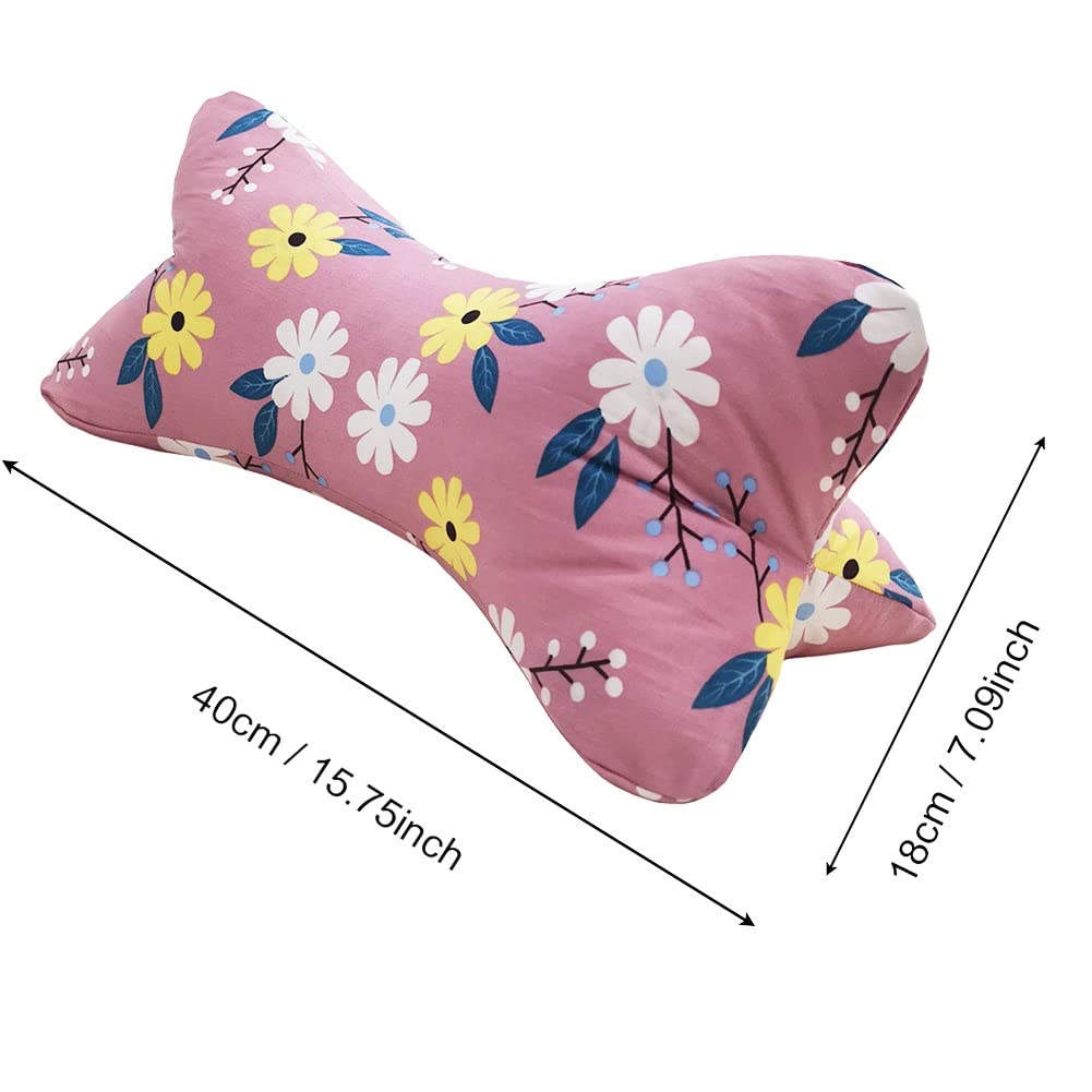 ZHIWEIKJ bone-pillow with removable cover for easy cleaning during trips.