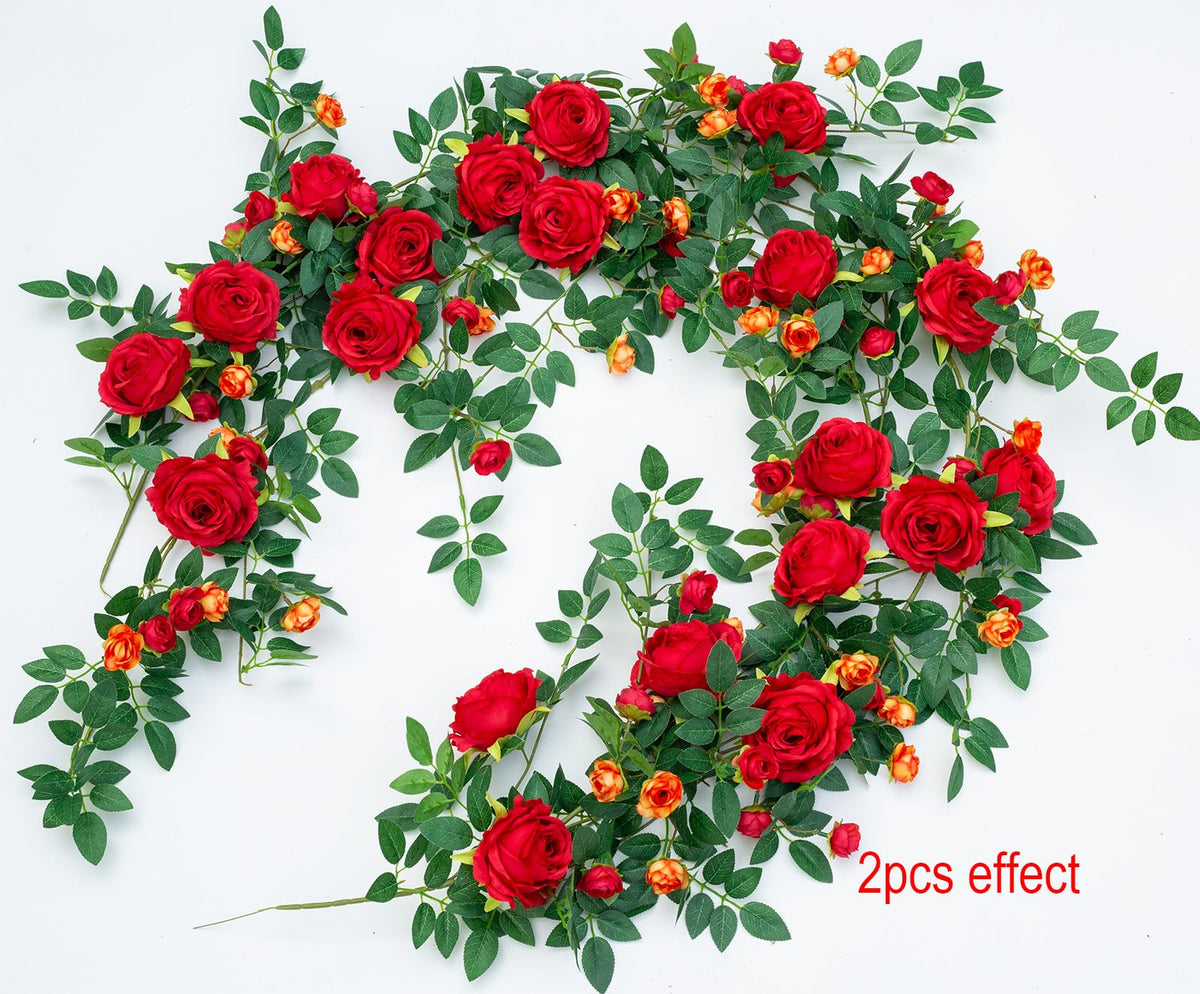 Zhixinyue hanging rose garland suits living rooms and event backdrops.