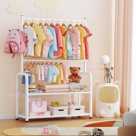 ZHKINGGS birthday party setup shows convenient dress up and display storage.