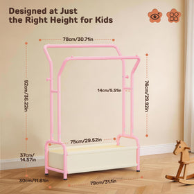 ZHKINGGS child-height design encourages independent outfit choosing