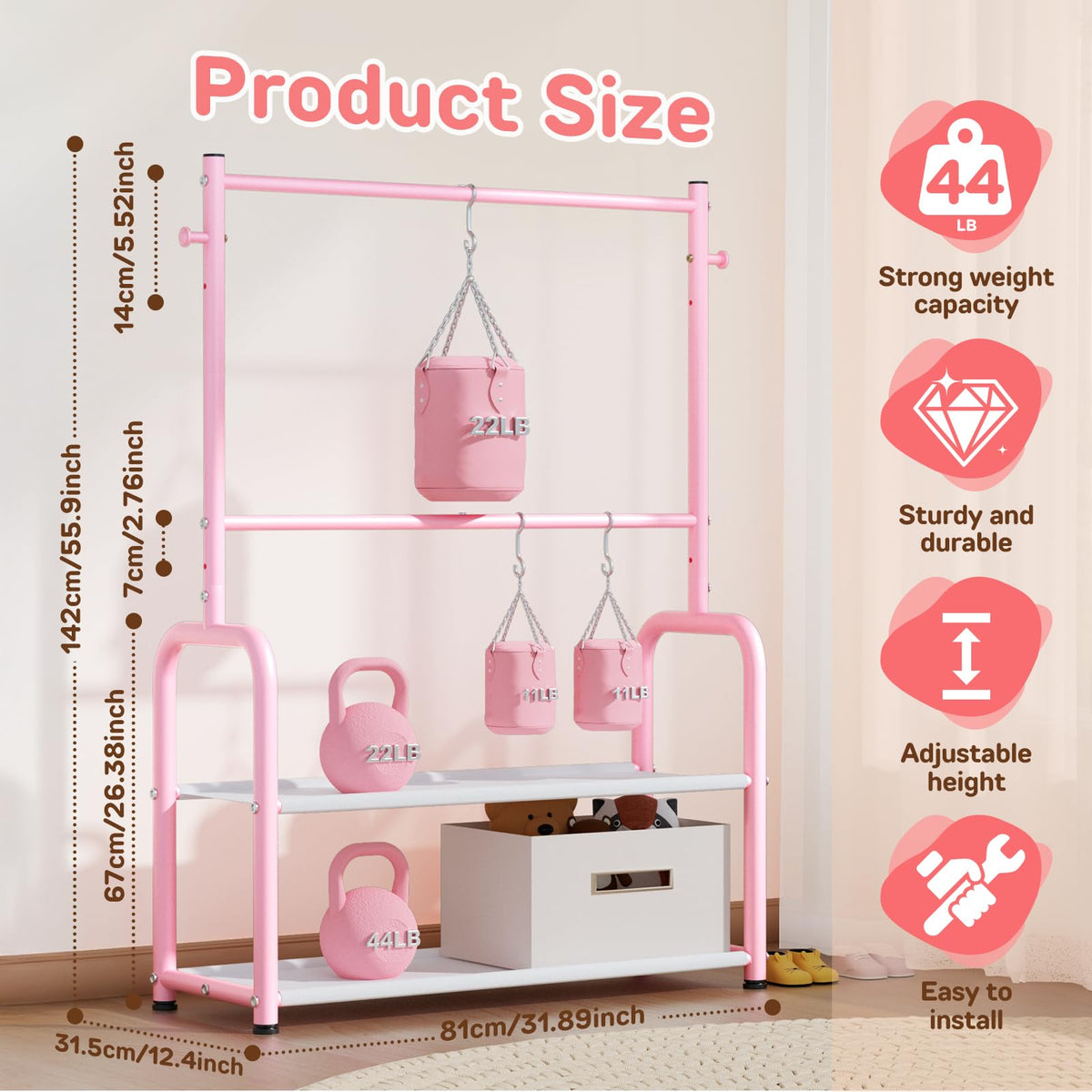 ZHKINGGS playroom or nursery setup for easy closet organization.