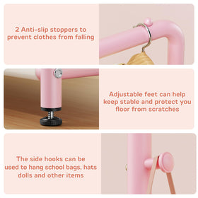 ZHKINGGS toddler closet rack ships ready to assemble for quick setup.