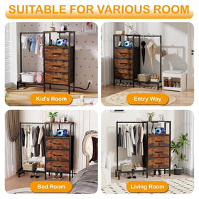 ZHNSYDN dresser open shelf offers quick-access storage