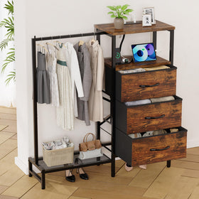 ZHNSYDN dresser with three drawers keeps outfits neatly stored
