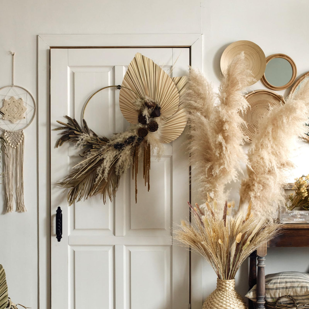 ZhouBoat rabbit tails dried grass for soft texture accents