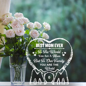 ZHSHWAT crystal gift from child for mom, ready to display.