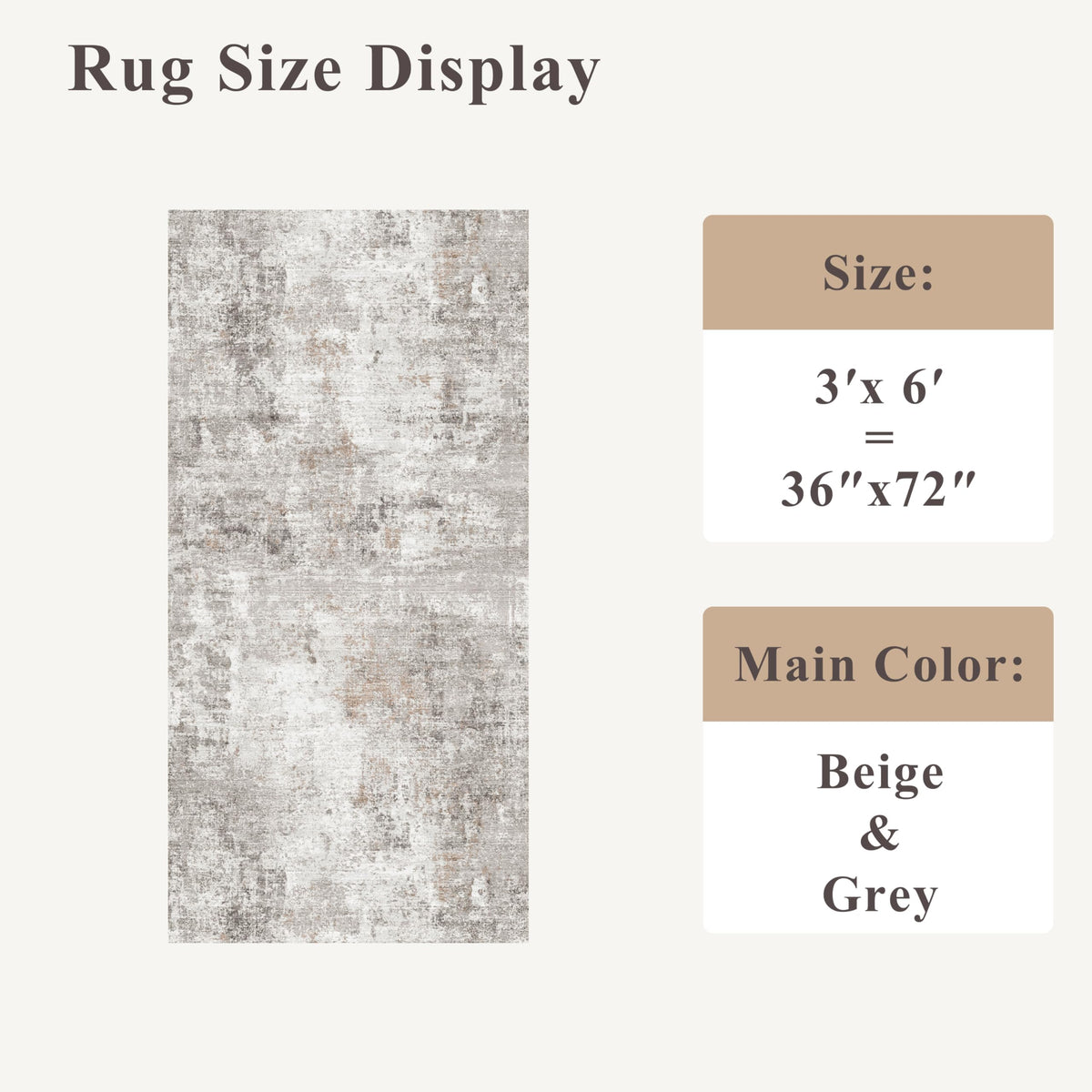 ZHXXUJ 3x6 washable kitchen runner grey adds modern style while protecting floors.