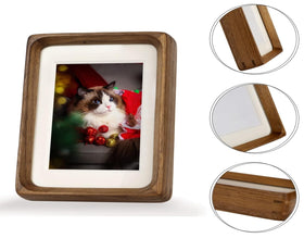 Zibrelte 5x5 photo display without mat for larger images.