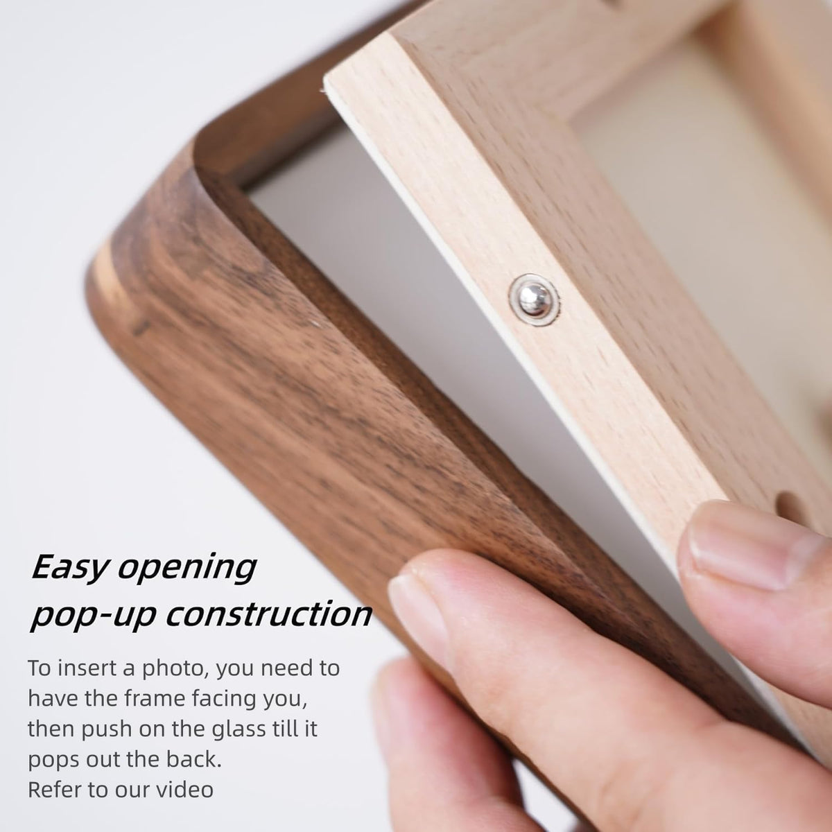Zibrelte 2mm beveled mat with shatterproof front protects memories safely