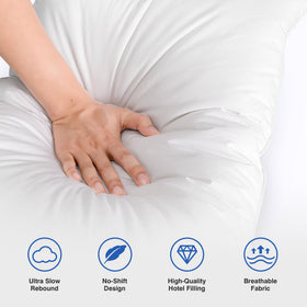 Zibroges 5-star hotel feel pillow ensemble for restful nights.