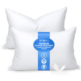 Zibroges king-size pillow set close-up of soft cover for luxurious sleep.