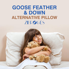 Zibroges hotel-style pillow 2-pack packaging highlighting premium presentation