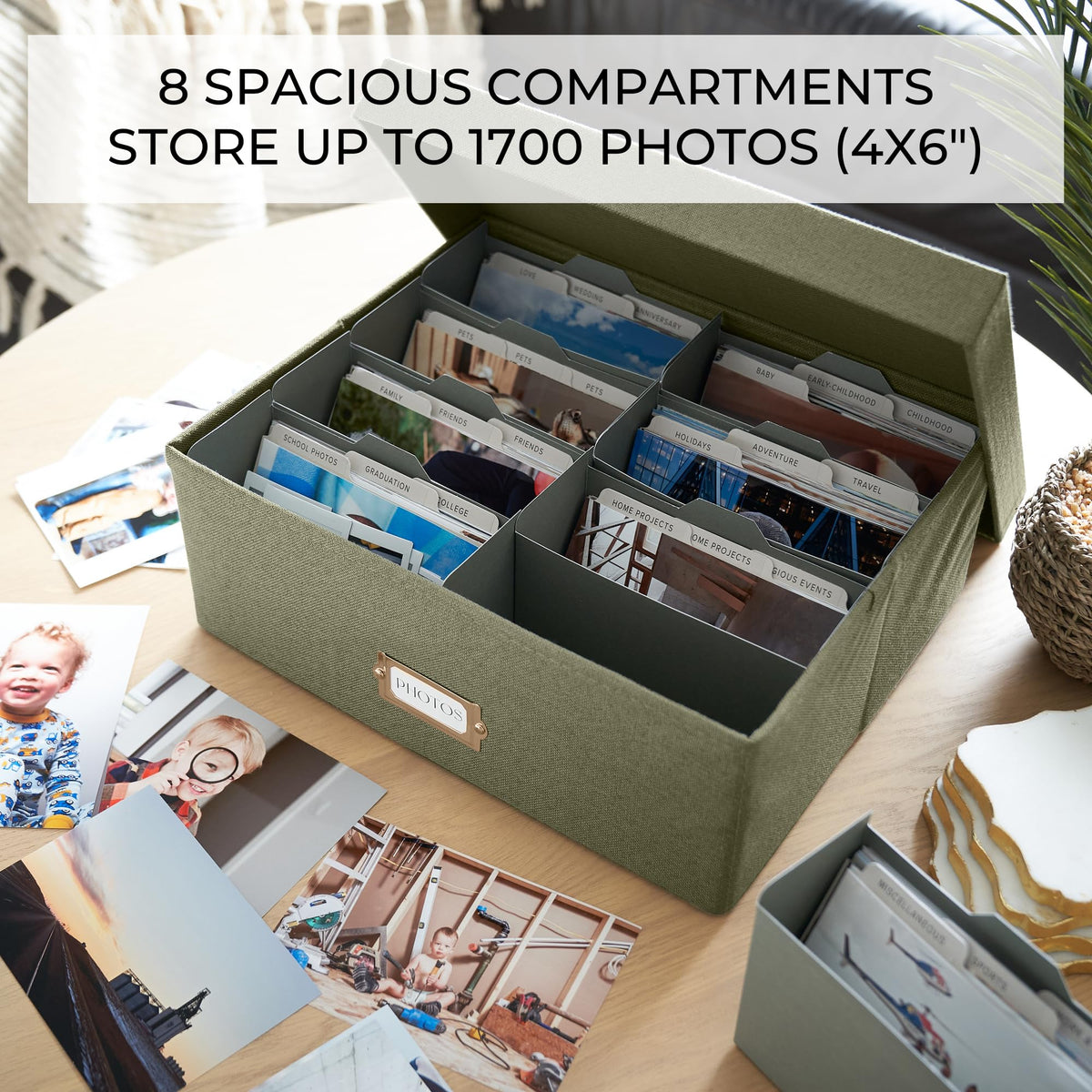 30 dividers and labels from ZICOTO help categorize memories