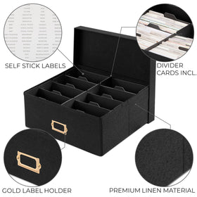ZICOTO 30 dividers enable clear categorization of family, travel, and memories.