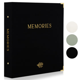 ZICOTO beautiful linen photo album cover with gold foil for stylish, durable keepsakes.