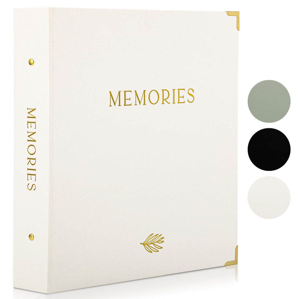 ZICOTO linen photo album cover protecting 4x6 memories with style