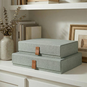 ZICOTO decorative photo storage box with small lid keeps photos organized and dust-free